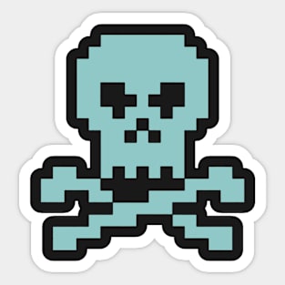 Pixel Art Jolly Roger Sticker